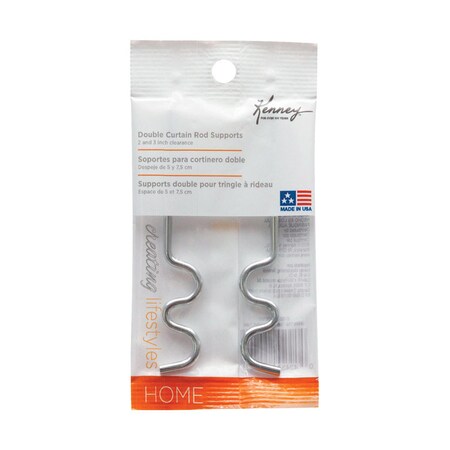 Kenney Mfg Kenney Chrome Silver Curtain Rod Support Hook KN879/11